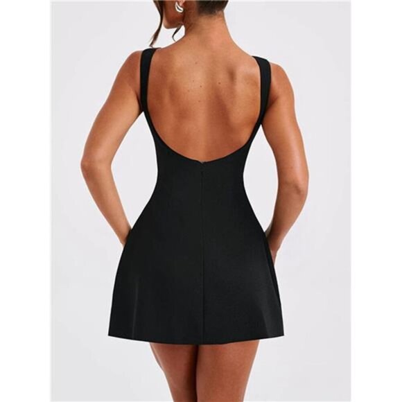 Round Neck Sleeveless Mini Dress - Picture 3 of 11